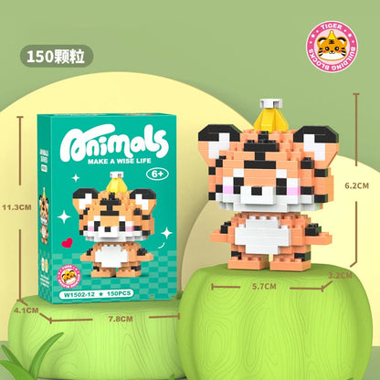 Micro Building Blocks - Creative Animal Brick Set | DIY Mini Construction Toys - ZOOMNSTORE