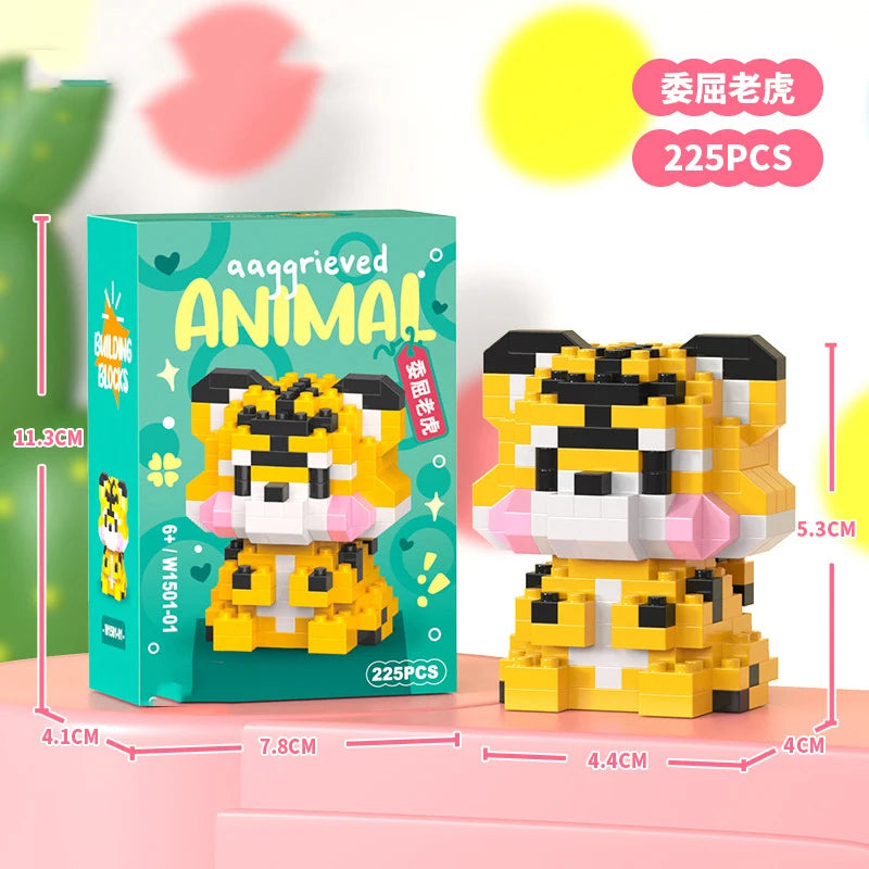 Micro Building Blocks - Creative Animal Brick Set | DIY Mini Construction Toys - ZOOMNSTORE