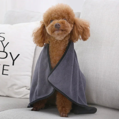 Microfiber Dog Towel - Absorbent Bath Towel for Pets | Quick Drying & Soft - ZOOMNSTORE