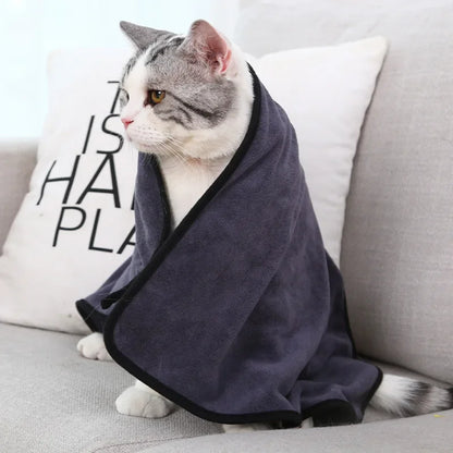 Microfiber Dog Towel - Absorbent Bath Towel for Pets | Quick Drying & Soft - ZOOMNSTORE