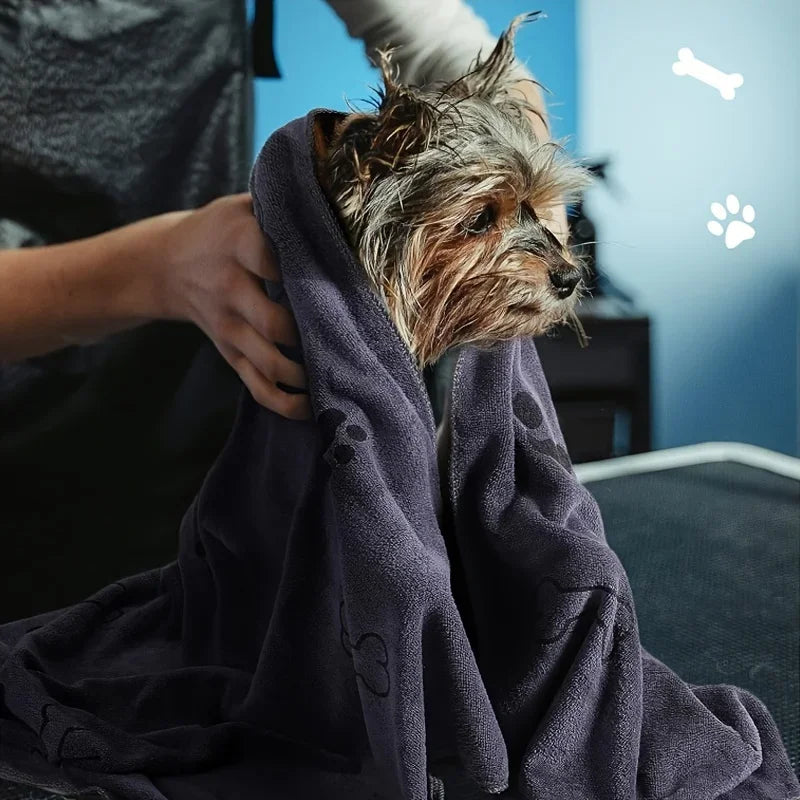 Microfiber Dog Towel - Quick Dry Pet Drying Towel with Dog Claw Protection - ZOOMNSTORE