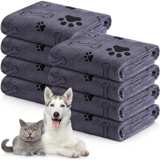 Microfiber Dog Towel - Quick-Drying Absorbent Pet Bath Towel - ZOOMNSTORE