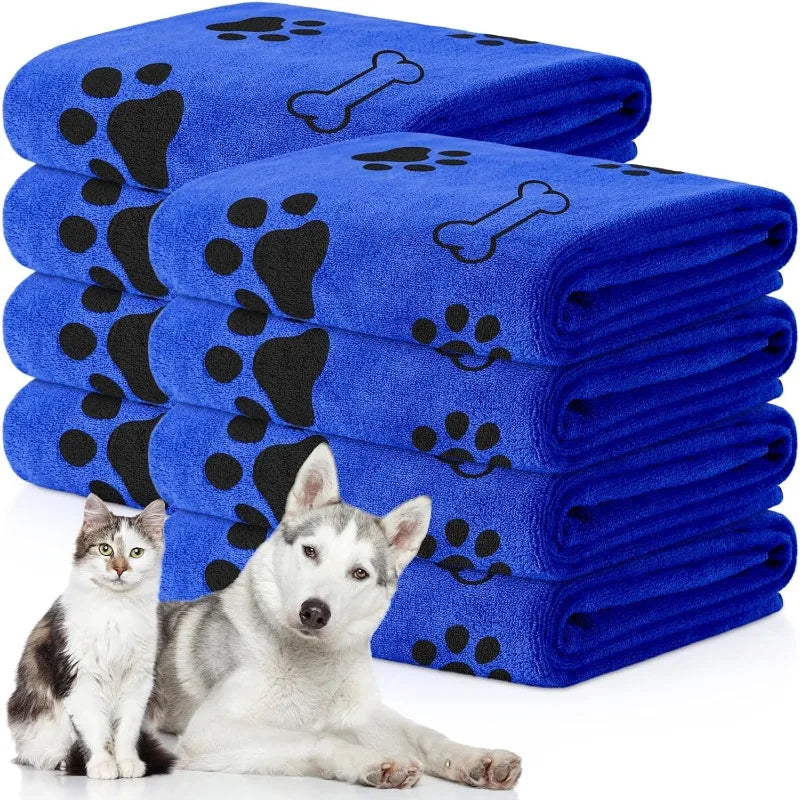 Microfiber Dog Towel - Quick-Drying Absorbent Pet Bath Towel - ZOOMNSTORE