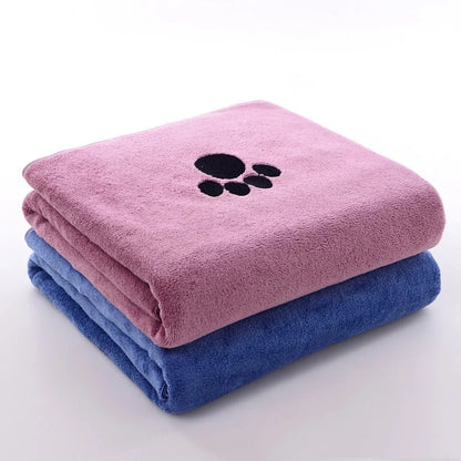Microfiber Dog Towel - Super Absorbent Pet Grooming Towel | Fast Drying Soft Plush - ZOOMNSTORE