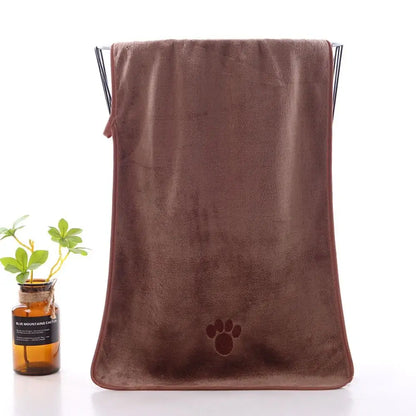 Microfiber Dog Towel - Super Absorbent Pet Grooming Towel | Fast Drying Soft Plush - ZOOMNSTORE