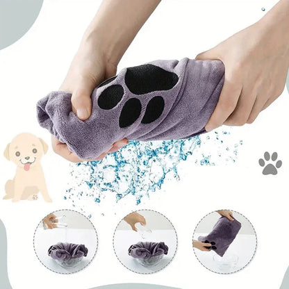 Microfiber Pet Towel – Super Absorbent Dog Bath Towel for Quick Drying & Grooming - ZOOMNSTORE