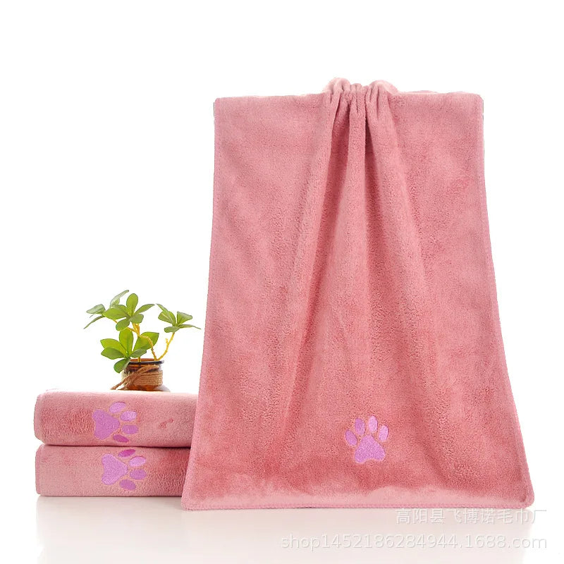 Microfiber Pet Towel – Super Absorbent Dog Bath Towel for Quick Drying & Grooming - ZOOMNSTORE
