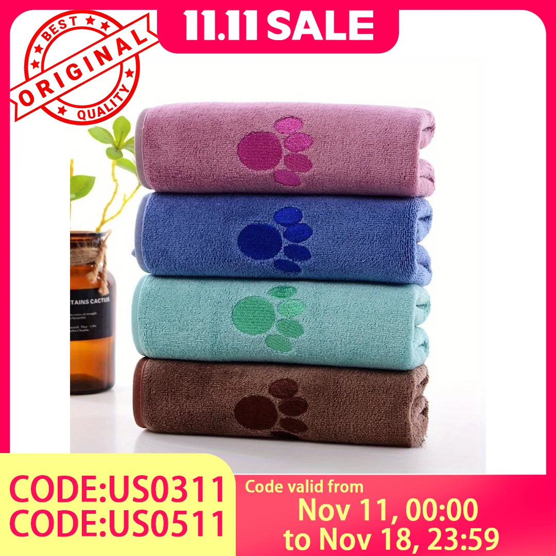 Microfiber Pet Towels – Super Absorbent, Soft, Durable Grooming & Bath Drying Cloth - ZOOMNSTORE