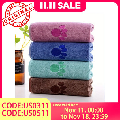 Microfiber Pet Towels – Super Absorbent, Soft, Durable Grooming & Bath Drying Cloth - ZOOMNSTORE