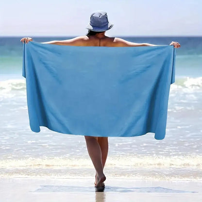 2-pcs Microfibre set sports towel fitness swimming towel body bath towel canbeused for yoga running camping beach WashclothTowel - ZOOMNSTORE