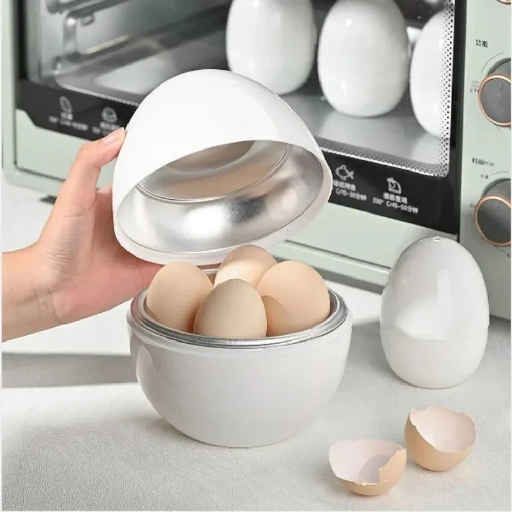 Microwave Egg Steamer - Quick 4-Egg Boiler for Hard or Soft Boiled Eggs - ZOOMNSTORE