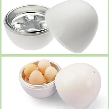 Microwave Egg Steamer - Quick 4-Egg Boiler for Hard or Soft Boiled Eggs - ZOOMNSTORE