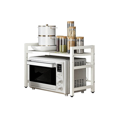 Microwave Shelf Organizer - Expandable 42-64cm Moisture  Rust Proof - ZOOMNSTORE