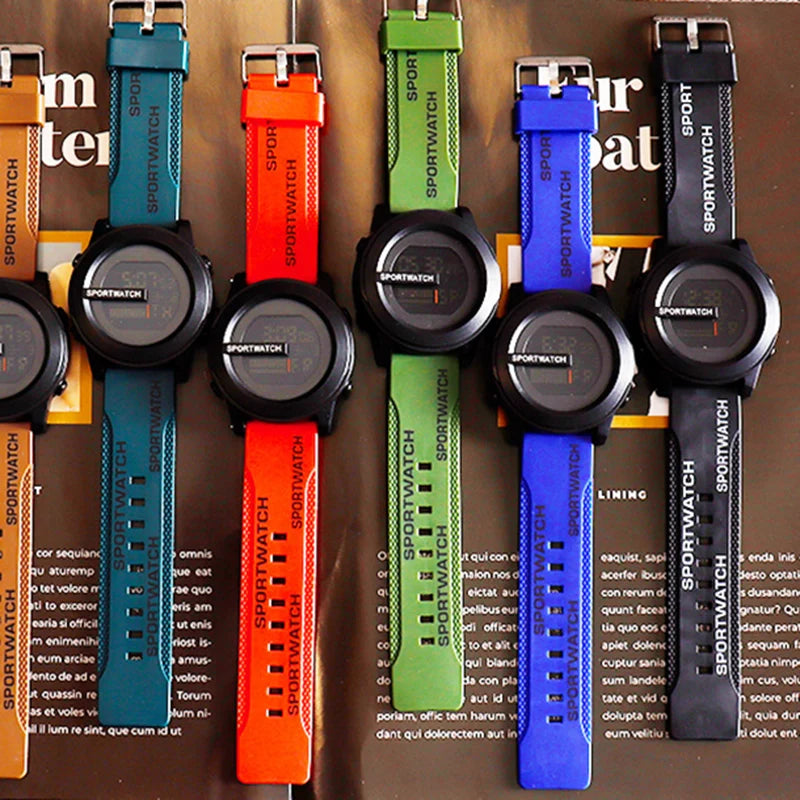 Military Digital Watch - Men's Sport Watch Waterproof LED Luminous Stopwatch - ZOOMNSTORE