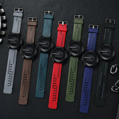 Military Digital Watch - Men's Sport Watch Waterproof LED Luminous Stopwatch - ZOOMNSTORE