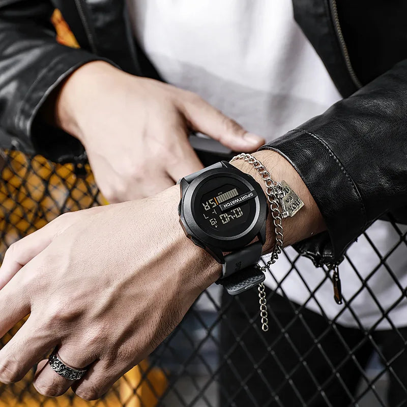 Military Digital Watch - Men's Sport Watch Waterproof LED Luminous Stopwatch - ZOOMNSTORE
