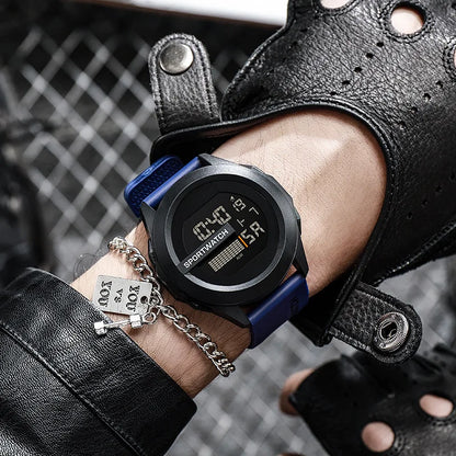 Military Digital Watch - Men's Sport Watch Waterproof LED Luminous Stopwatch - ZOOMNSTORE