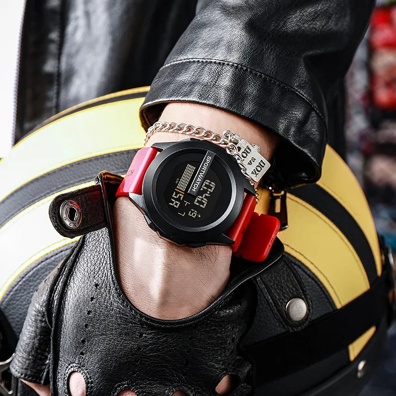 Military Digital Watch - Men's Sport Watch Waterproof LED Luminous Stopwatch - ZOOMNSTORE