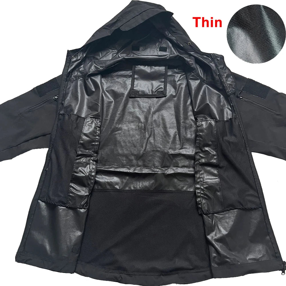 Military Soft Shell Jacket - Tactical Windproof Waterproof Army Combat Outerwear - ZOOMNSTORE