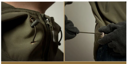 Military Soft Shell Jacket - Tactical Windproof Waterproof Army Combat Outerwear - ZOOMNSTORE