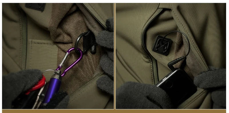 Military Soft Shell Jacket - Tactical Windproof Waterproof Army Combat Outerwear - ZOOMNSTORE