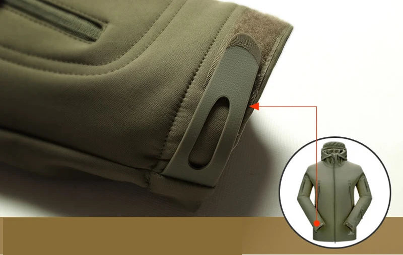 Military Soft Shell Jacket - Tactical Windproof Waterproof Army Combat Outerwear - ZOOMNSTORE