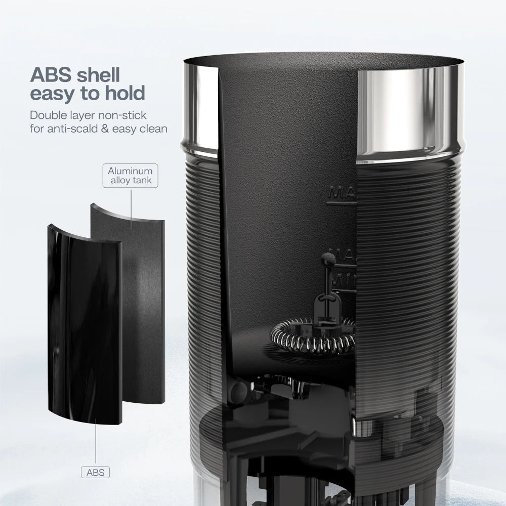 HiBREW Automatic Milk Frother  Warmer - ColdHot Latte  Cappuccino Mixer - ZOOMNSTORE