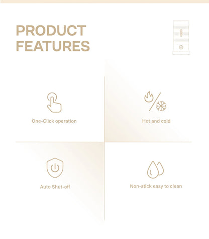 HiBREW Automatic Milk Frother  Warmer - ColdHot Latte  Cappuccino Mixer - ZOOMNSTORE