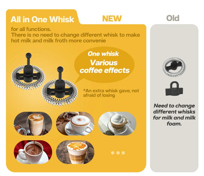 HiBREW Automatic Milk Frother  Warmer - ColdHot Latte  Cappuccino Mixer - ZOOMNSTORE