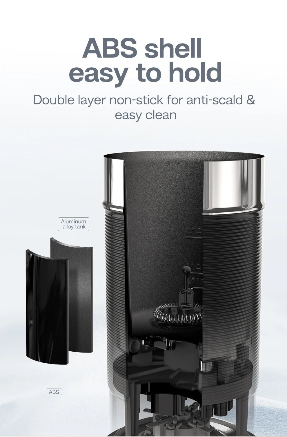 HiBREW Automatic Milk Frother  Warmer - ColdHot Latte  Cappuccino Mixer - ZOOMNSTORE