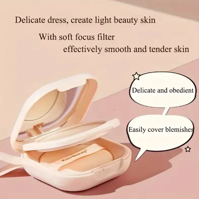 Milk Tea Waterproof Compact Powder - Full Coverage Matte Setting Powder - ZOOMNSTORE