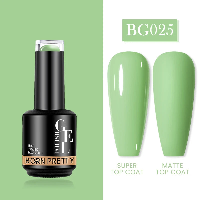 Milky Pink Rubber Base Gel Nail Polish - Glitter Semi-Permanent UV LED Varnish 15ml - ZOOMNSTORE