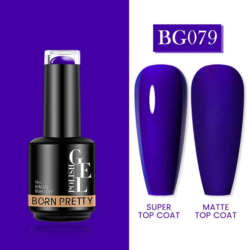 Milky Pink Rubber Base Gel Nail Polish - Glitter Semi-Permanent UV LED Varnish 15ml - ZOOMNSTORE