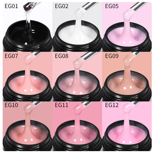 Milky White Hard Gel - 30ml UV Nail Extension Gel - ZOOMNSTORE