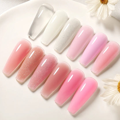 Milky White Hard Gel - 30ml UV Nail Extension Gel - ZOOMNSTORE