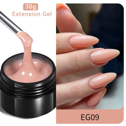 Milky White Hard Gel - 30ml UV Nail Extension Gel - ZOOMNSTORE