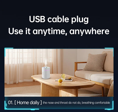 Mini Air Humidifier  Aromatherapy Diffuser - 180ML Essential Oil Spray for Home  Car - ZOOMNSTORE