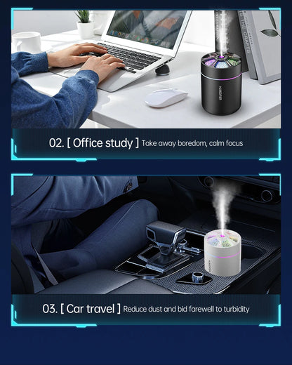 Mini Air Humidifier  Aromatherapy Diffuser - 180ML Essential Oil Spray for Home  Car - ZOOMNSTORE