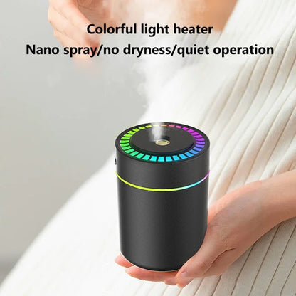 Mini Air Humidifier - Electric Aroma Diffuser & Essential Oil Purifier For Car & Home - ZOOMNSTORE