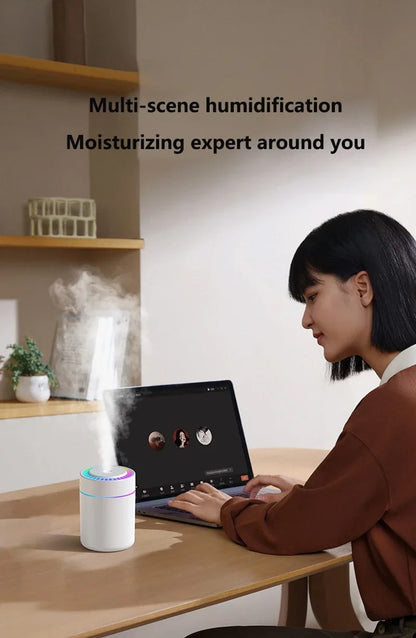 Mini Air Humidifier - Electric Aroma Diffuser & Essential Oil Purifier For Car & Home - ZOOMNSTORE