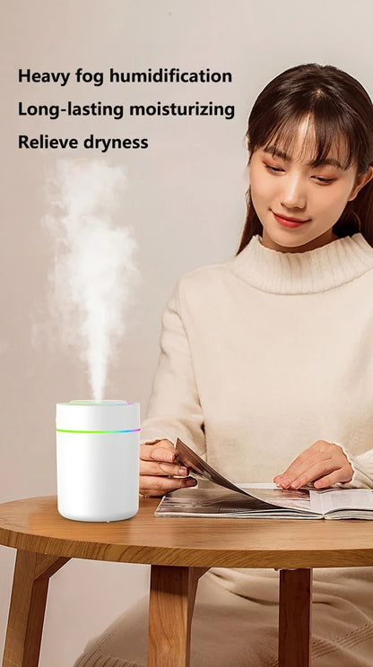 Mini Air Humidifier - Electric Aroma Diffuser & Essential Oil Purifier For Car & Home - ZOOMNSTORE