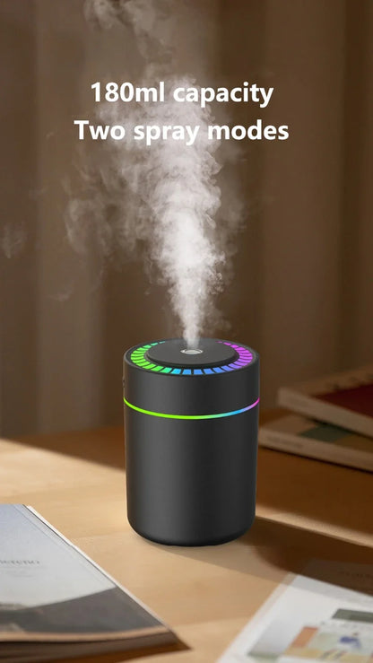 Mini Air Humidifier - Electric Aroma Diffuser & Essential Oil Purifier For Car & Home - ZOOMNSTORE