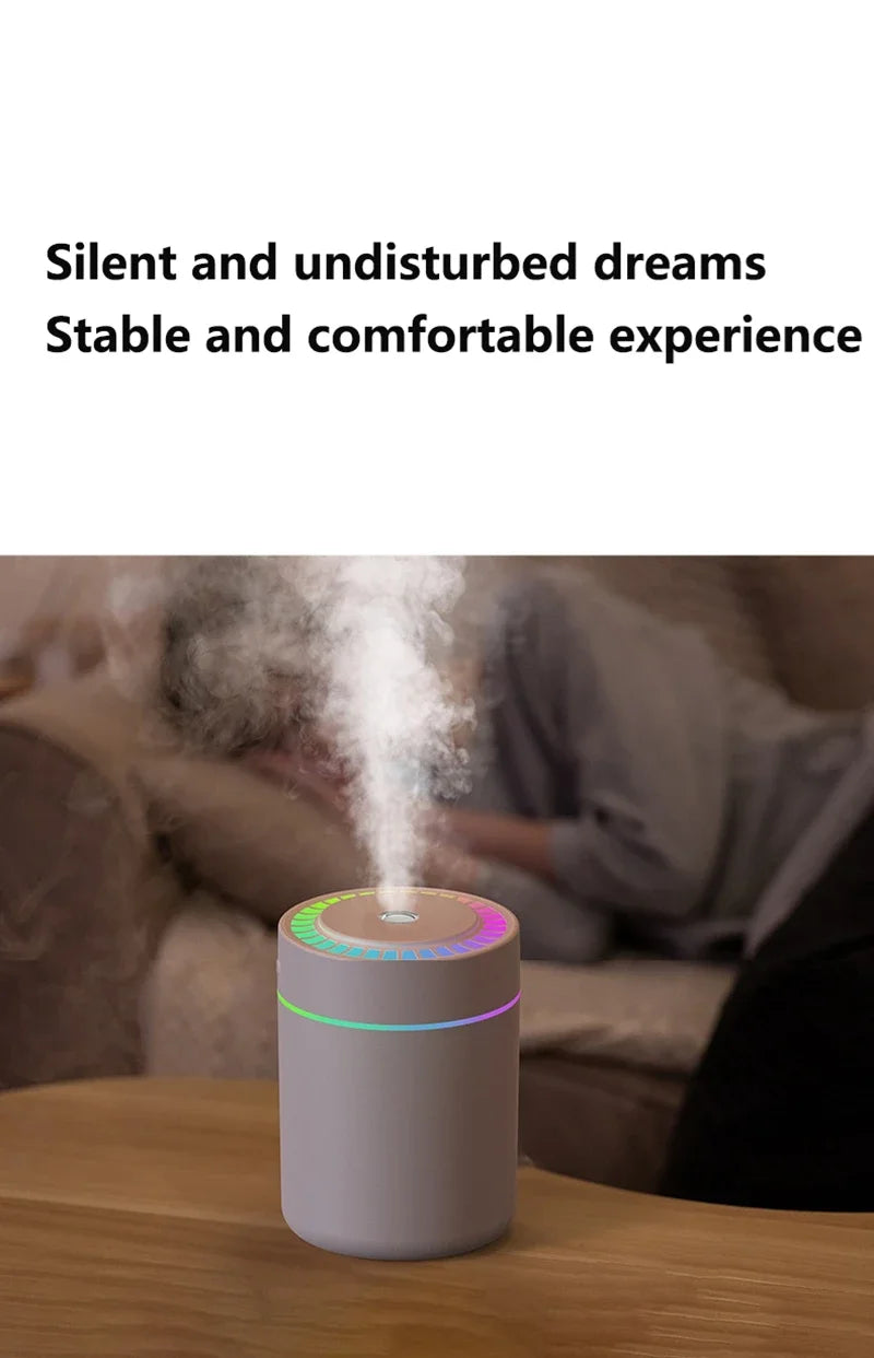 Mini Air Humidifier - Electric Aroma Diffuser & Essential Oil Purifier For Car & Home - ZOOMNSTORE