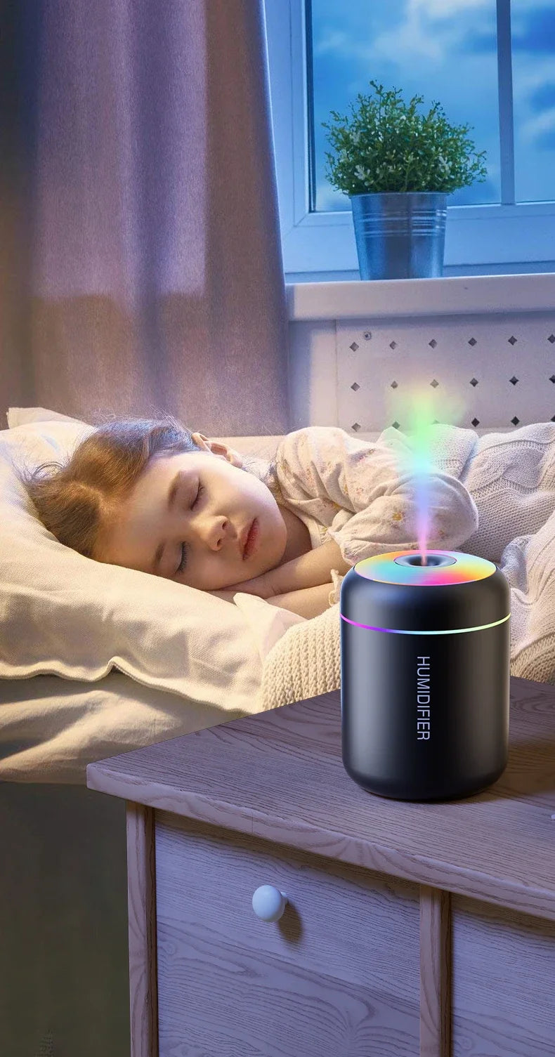 Mini Air Humidifier USB Aroma Diffuser - Ultrasonic Essential Oil Purifier Mist Maker - ZOOMNSTORE