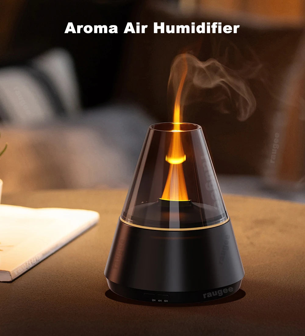 Mini Aroma Diffuser USB Air Humidifier - Silent Essential Oil Diffuser with 7 Color LED Light - ZOOMNSTORE