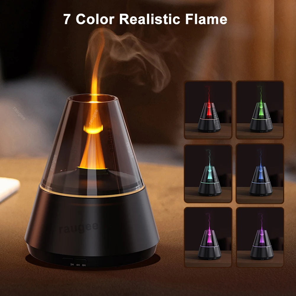 Mini Aroma Diffuser USB Air Humidifier - Silent Essential Oil Diffuser with 7 Color LED Light - ZOOMNSTORE