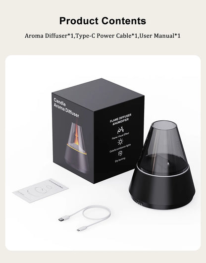 Mini Aroma Diffuser USB Air Humidifier - Silent Essential Oil Diffuser with 7 Color LED Light - ZOOMNSTORE