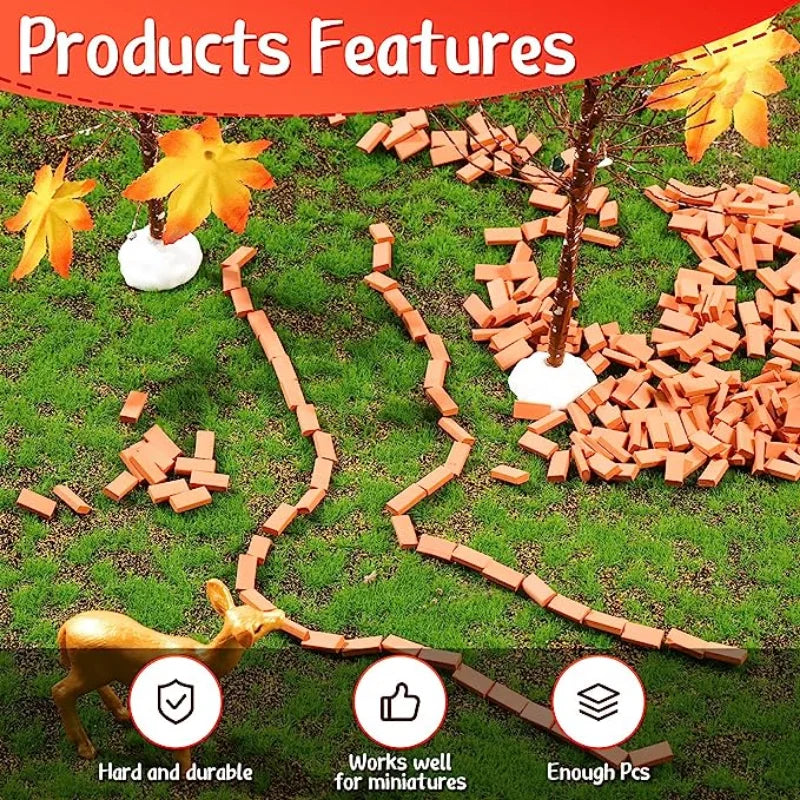 Mini Bricks Model - DIY Miniature Landscaping Accessories & Fairy Garden Bricks Set - ZOOMNSTORE