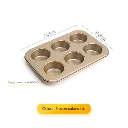 Mini Cake Pans | Carbon Steel 48 Hole Muffin Tray - Non Stick Bakeware - ZOOMNSTORE