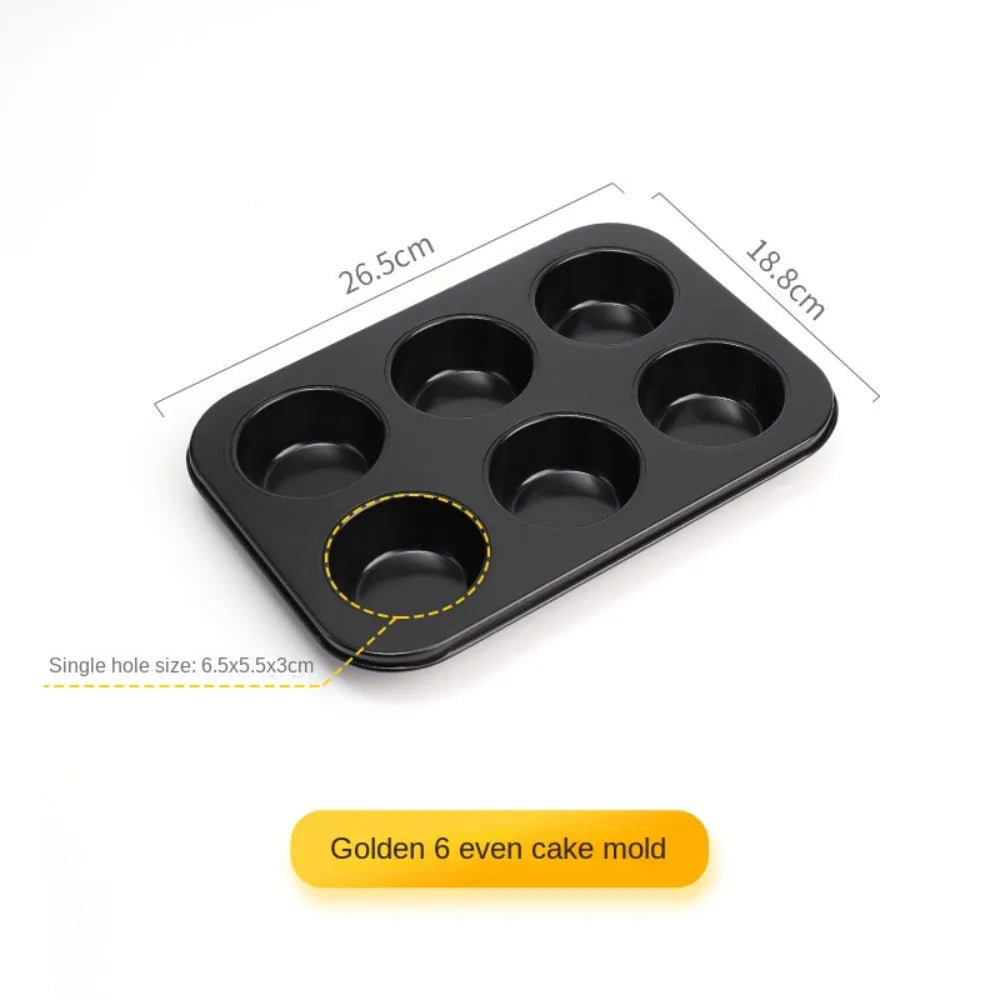 Mini Cake Pans | Carbon Steel 48 Hole Muffin Tray - Non Stick Bakeware - ZOOMNSTORE